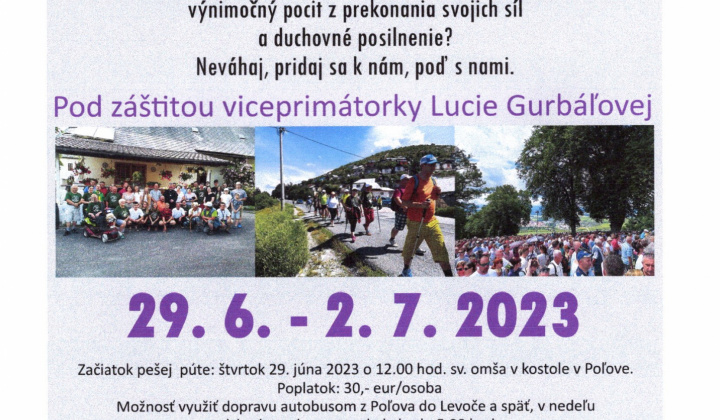 Púť do Levoče 2023