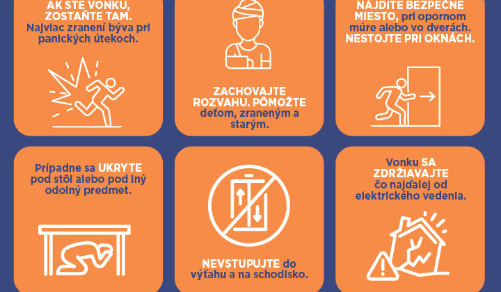 Pravidlá pri zemetrasení