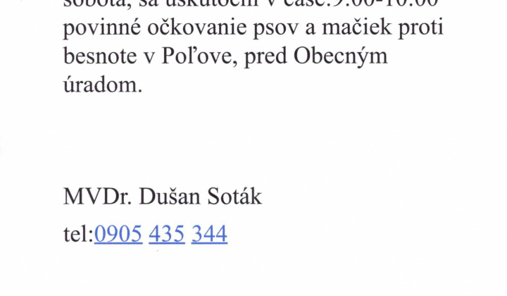 Očkovanie psov a mačiek
