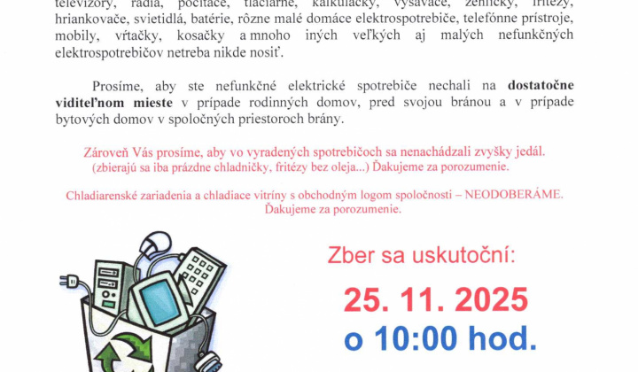 Zber elektroodpadu