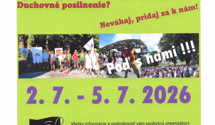 Pešia púť do Levoče 2026